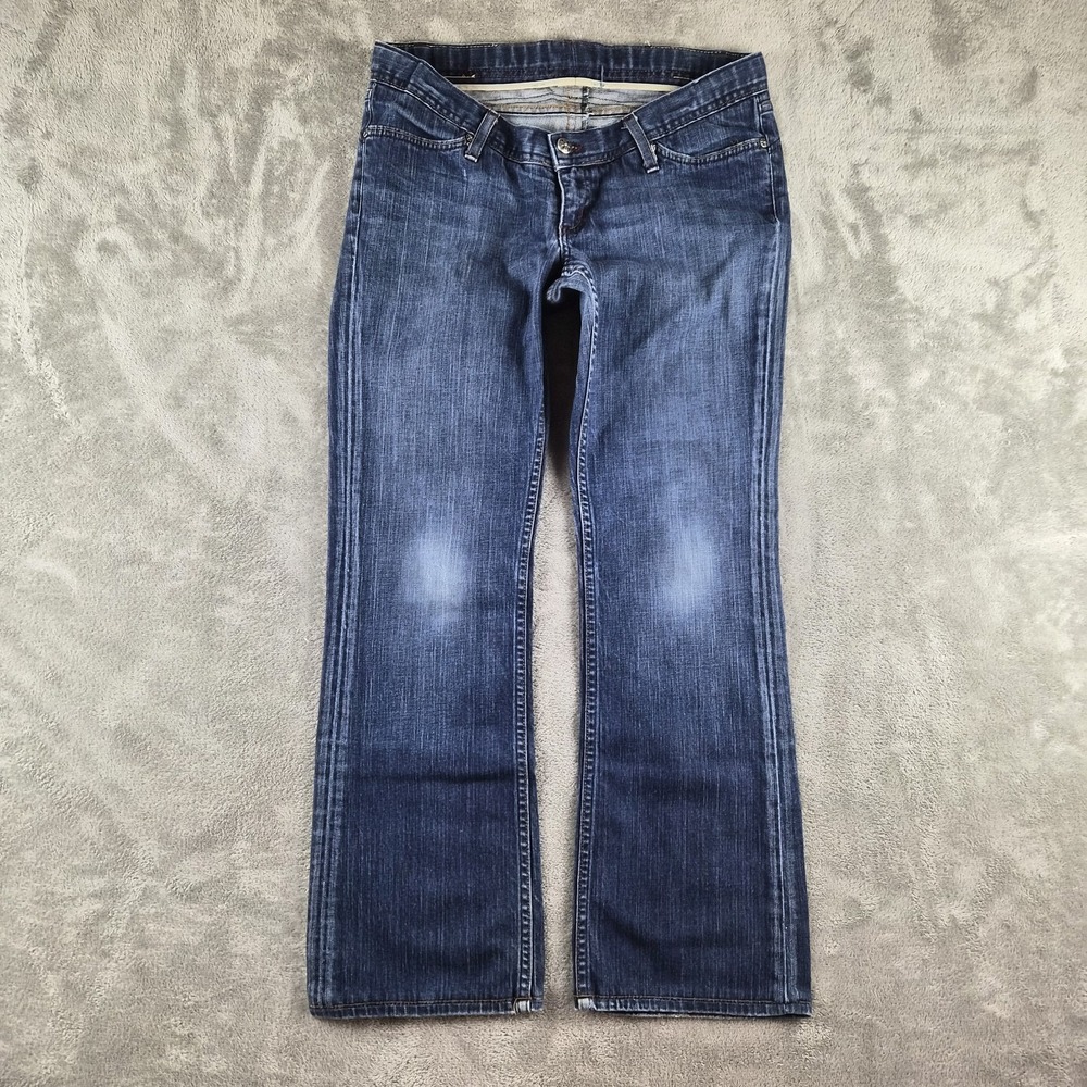 Vintage Habitual Jeans Womens (fits 32x29) Blue Denim Bootcut Low Rise Y2K USA